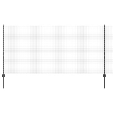 vidaXL Γκρι Συρματόπλεγμα με 10 U Πόδια 1.2x10 μ Χάλυβα