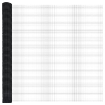 vidaXL Συγκολλητός φράκτης με 44 U Πόστες Γκρι 1.5x50 μ Ατσάλι