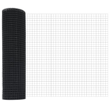 vidaXL Φράχτης με 44 U Posts Γκρι 0.6x100 μ Steel