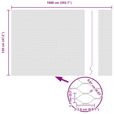 Φράχτες vidaXL 10 τεμ U-Channel Γκρι 120cm Χάλυβας, Εξαγωνικός Φράχτης vidaXL Γκρι 1,2x10 μ Χάλυβας