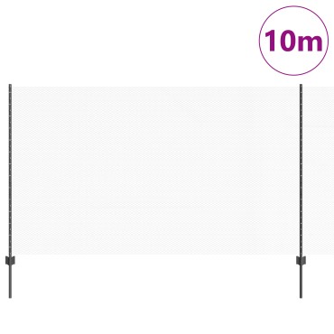 Πόστα Φράκτη vidaXL 10 τεμ U-Channel Γκρι 140cm Χάλυβας, Εξαγωνικός Φράκτης vidaXL Γκρι 1.4x10 μ Χάλυβας