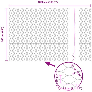 Φράκτες vidaXL 10 τεμάχια U-Channel Γκρι 160cm Ατσάλι, Φράκας vidaXL Εξαγώνιος Γκρι 1.6x10 μ Ατσάλι