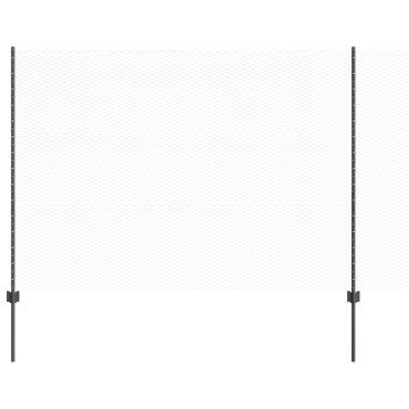 Φράχτες vidaXL 22 τεμ U-Channel Γκρι 160cm Χάλυβας, Φράχτης Hexagon Γκρι 1.6x25 μ Χάλυβας
