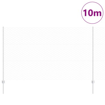 Φράχτες vidaXL 10 τεμ U-Channel 140cm Γαλβανισμένος Χάλυβας, Φράχτης Εξάγωνο 1.4x10 μ Γαλβανισμένος Χάλυβας