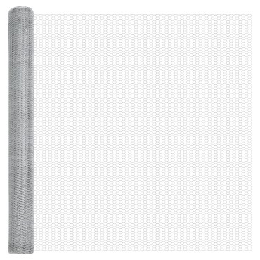 vidaXL Set Φράχτη Σετ 2 Γαλβανισμένος χάλυβας 25x1.5 μ φράχτης
