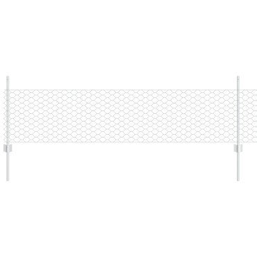 Φράχτες vidaXL 11 τεμ U-Channel 60cm Γαλβανισμένο Ατσάλι, Φράχτης Εξαγώνων vidaXL 0,5x50 μ Γαλβανισμένο Ατσάλι