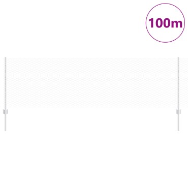 Πόδι Φράχτη vidaXL 11 τεμ U-Channel 80cm Γαλβανισμένος Χάλυβας, Εξάγωνος Φράχτης vidaXL 0.8x100 μ Γαλβανισμένος Χάλυβας