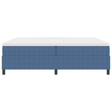 vidaXL Κρεβάτι με Ελατήριο Μπλε 200x200 cm Βελούδο
