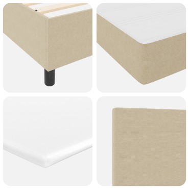 vidaXL κρεβάτι Box Spring με Στρώμα Ανοιχτό Πράσινο Γκρι 140x200 εκ. Ύφασμα Βελουτέ