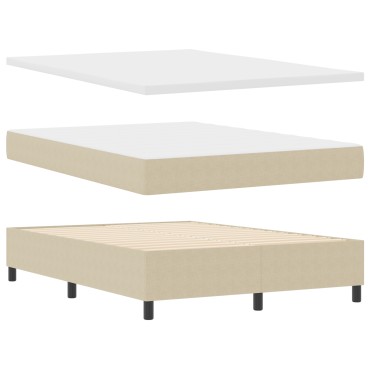 vidaXL κρεβάτι Box Spring με Στρώμα Ανοιχτό Πράσινο Γκρι 140x200 εκ. Ύφασμα Βελουτέ