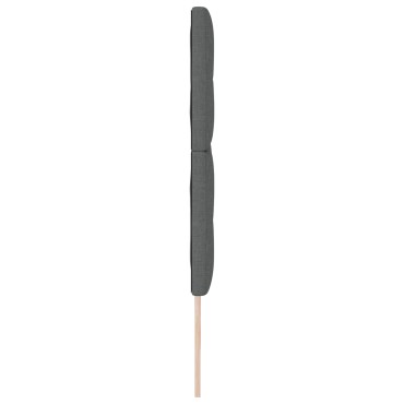 vidaXL Κεφαλάρι Με Κουμπιά Γκρι Υφάσματος 180x7x128cm 1 τεμ.