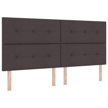 κεφαλάρι vidaXL με τρουκς καφέ υφάσματος 200x7x128cm