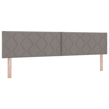 vidaXL Κρεβάτι Box Spring με Στρώμα & LED Ταπέτο 200x200 εκ Υφάσματος