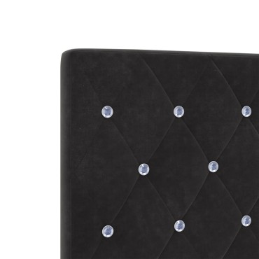 vidaXL Κρεβάτι Μαύρο 180x200 εκ. Βελούδο