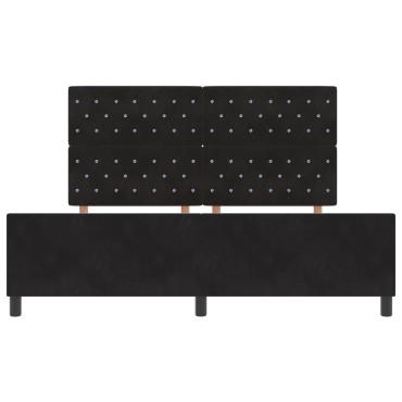 vidaXL Κρεβάτι Μαύρο 180x200 εκ. Βελούδο