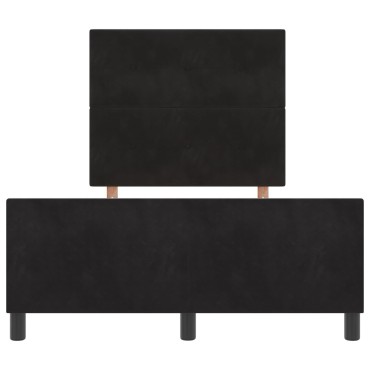 vidaXL Κρεβάτι Μαύρο 120x190 εκ Βελούδο