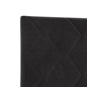 vidaXL Κρεβάτι Μαύρο 120x190 εκ. Βελούδο