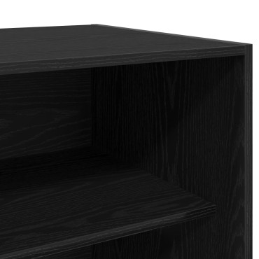Ντουλάπα vidaXL Μαύρο Δρυς 80x50x200cm από Επεξεργασμένο Ξύλο 1 τεμ.