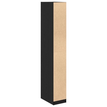 ντουλάπα vidaXL Μαύρος Δρυς 30x50x200cm Επεξεργασμένο ξύλο