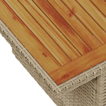 vidaXL Σετ κήπου 7 κομματιών με μαξιλάρια Γκρι Poly Rattan Acacia
