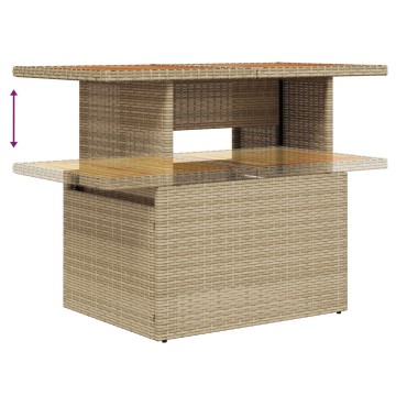 vidaXL Σετ Καναπέ Κήπου 7 τεμ. 6-Αριθμός καθισμάτων 100x55x73cm  Γωνιακός