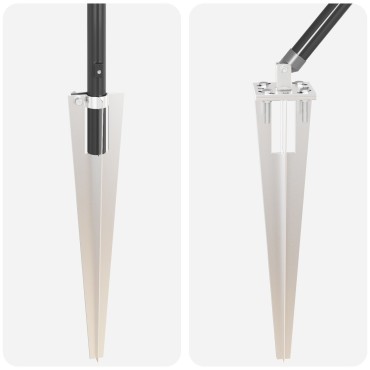 vidaXL Στηλοί Φράχτη με Ακίδα 52 τεμάχια 32 mm Γαλβανισμένο Χάλυβα