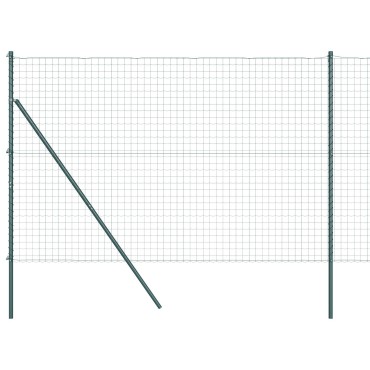vidaXL Ευρωπαϊκή Στήριξη Φράχτη 10x1,6 m PVC-Επικαλυμμένο Ατσάλι