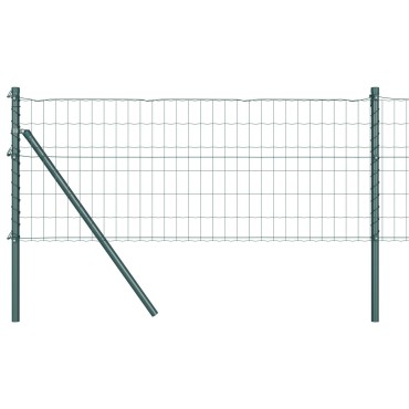 vidaXL Euro Fence με 7 Στήλες 0.4x10 μ Γαλβανισμένος Χάλυβας Πράσινος