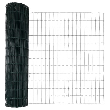 vidaXL Ευρωπαϊκή Στήριξη Φράχτη 10x1,4 μ PVC-Επικαλυμμένο Ατσάλι