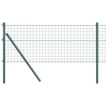 vidaXL Ευρωπαϊκή Στήριξη Φράχτη 25x0,6 μ PVC-Επικαλυμμένο Ατσάλι
