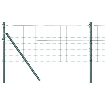 vidaXL Euro Fence Σετ 2 Πράσινο Ατσάλι 25x0.8 μ Ανθεκτικό