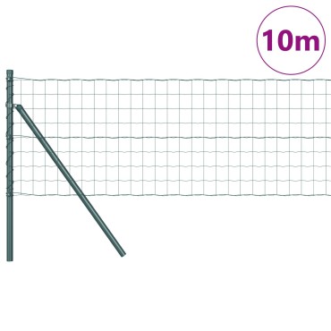 vidaXL Euro Fence Σετ 2 Πράσινος Ατσάλι με Επικάλυψη σε Σκόνη 10x0.8 m