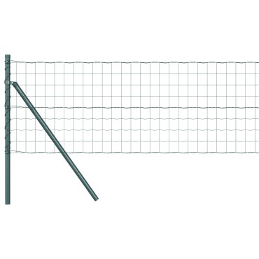 vidaXL Euro Fence Σετ 2 Πράσινος Ατσάλι με Επικάλυψη σε Σκόνη 10x0.8 m