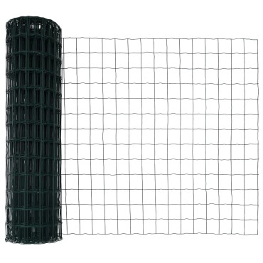 vidaXL Ευρωπαϊκή Στήριξη Φράχτη 10x1,2 μ PVC-Επικαλυμμένο Ατσάλι