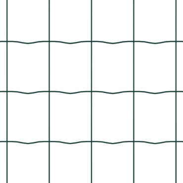 vidaXL Ευρωπαϊκή Στήριξη Φράχτη 10x1,2 μ PVC-Επικαλυμμένο Ατσάλι