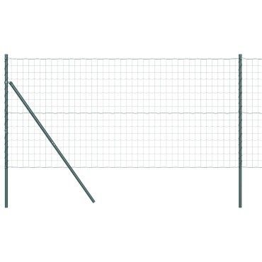 vidaXL Ευρωπαϊκή Στήριξη Φράχτη 25x1,2 μ PVC-Επικαλυμμένο Ατσάλι
