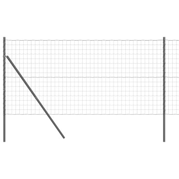 vidaXL Euro Fence με 7 Σημάνσεις 1.2x10 μ Γαλβανισμένο Ατσάλι Γκρι