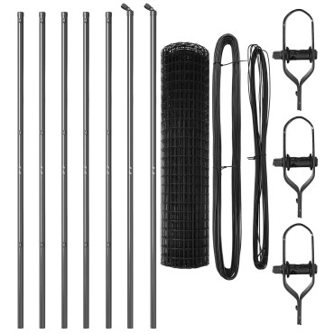 vidaXL Euro Fence Σετ των 2 Γκρι Μέταλλο 25x1.2 μ Καταπληκτική