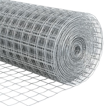 vidaXL Ευρωπαϊκή Στήριξη Φράχτη 10x0,4 m Γαλβανισμένος Χάλυβας Ασημί