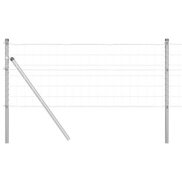 vidaXL Euro Fence με 13 Πόλους 0.4x25 μ Γαλβανισμένος Χάλυβας