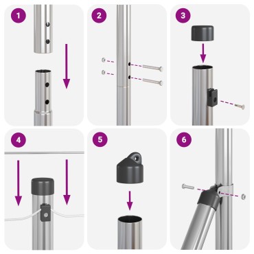 vidaXL Euro Fence με 7 Πόδια 1x10 μ Γαλβανισμένο Ατσάλι