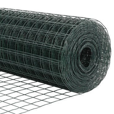 vidaXL Ευρωπαϊκός Φράκτης με Ακίδες 10x1,5 m PVC-Επικαλυμμένο Ατσάλι