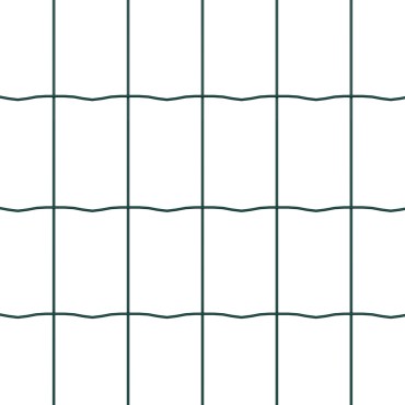 vidaXL Euro Fence με 7 ακίδες 1.5x10 μ Γαλβανισμένο ατσάλι Πράσινο