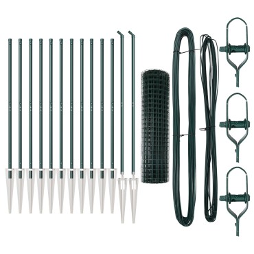 vidaXL Euro Fence Σετ 2 Πράσινο Μέταλλο 25x1.0 μ Ανθεκτικό