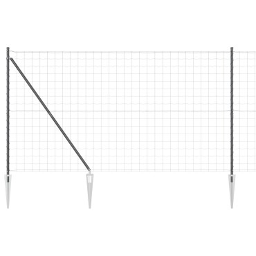 vidaXL Ευρωπαϊκός Φράκτης με Ακίδες 10x1,5 m PVC-Επικαλυμμένο Ατσάλι