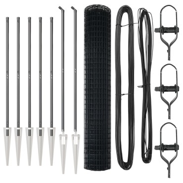 vidaXL Euro Fence με 7 Στελέχη 1.5x10 μ Γαλβανισμένος Χάλυβας Γκρι