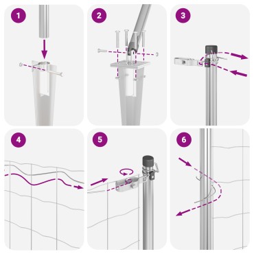 vidaXL Euro Fence με 13 Στερεωτικές Αγκύρες 0.4x25 μ Γαλβανισμένος Χάλυβας