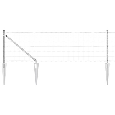 vidaXL Euro Fence με 13 Στερεωτικές Αγκύρες 0.4x25 μ Γαλβανισμένος Χάλυβας