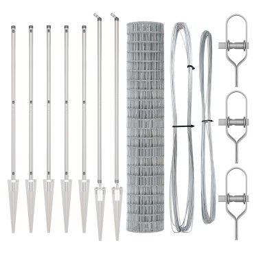 vidaXL Euro Fence με 7 ακίδες 1.5x10 μ Γαλβανισμένος χάλυβας