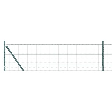 vidaXL Ευρωπαϊκός Φράκτης με Σκυρόδετη Βάση 10x0,4 m Πράσινο Δίχτυ